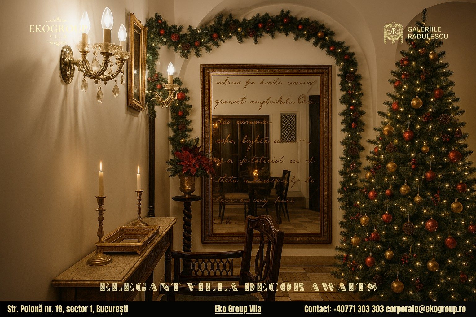 Decoratiuni de Craciun în stil interbelic: Eleganța nobilă a Eko Group Vila în expoziția Crăciunul anilor ’30 18 Decoratiuni de Craciun în stil interbelic: Eleganța nobilă a Eko Group Vila în expoziția Crăciunul anilor ’30